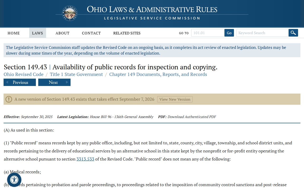 Trumbull County civil docket Ohio public records access context
