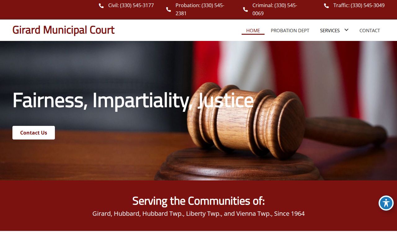 Girard court record access at Girard Municipal Court